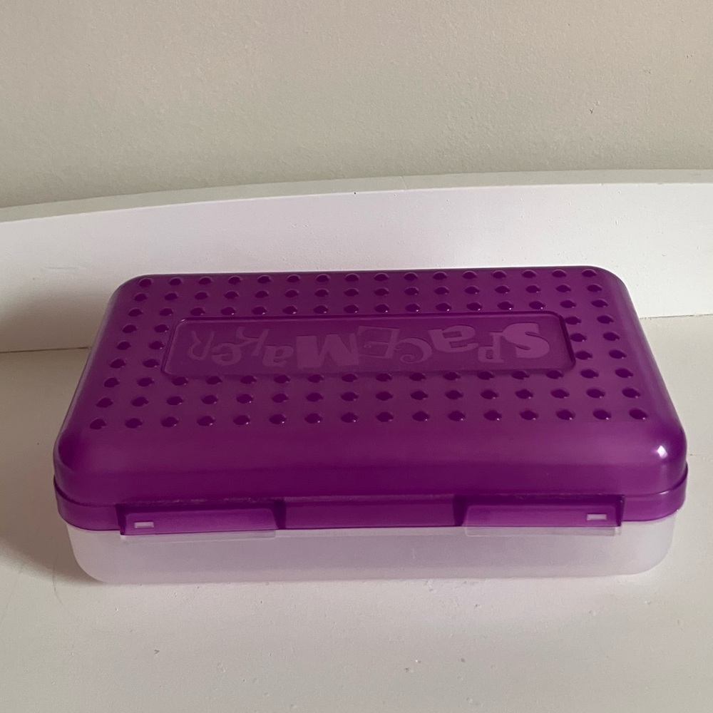 Vintage Purple Spacemaker Storage Box - Picture 3 of 4
